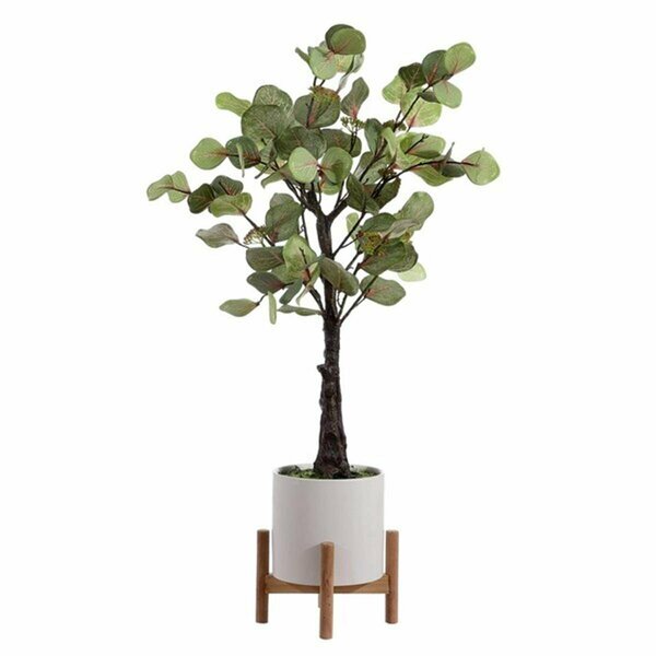 Safavieh 34 in. Faux Eucalyptus Potted Tree White FXP1001A